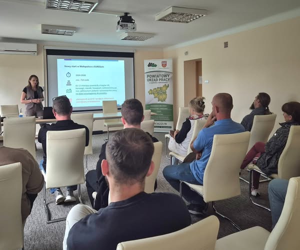 Zdjęcie artykułu Za nami spotkanie informacyjne w ramach projektu Nowy Start w Małopolsce z EURESem