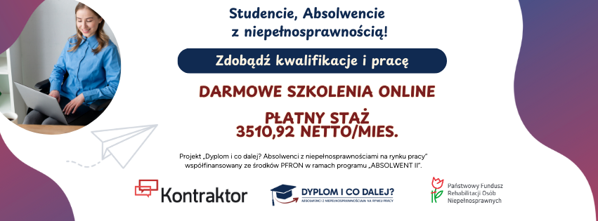 Zdjęcie artykułu Projekt „Dyplom i co dalej? Absolwenci z niepełnosprawnościami na rynku pracy”.